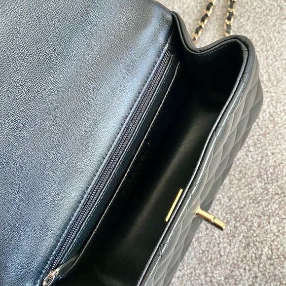 FULL SET - CHANEL Mini Rectangular Bag with Top Handle (with Champagne Gold HW) - Picture 8 of 16